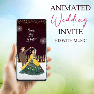 Personalized Maryam ki baraat Romantic Fireworks Baraat Nikkah MP4 Invitation | Illustrated