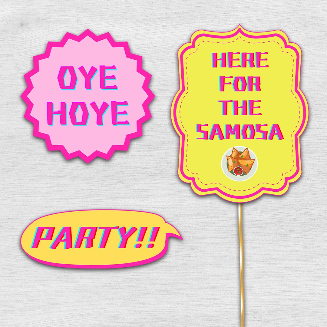 15 Desi Wedding Props | Fun Personalized Wedding Decoration printable - Image 3