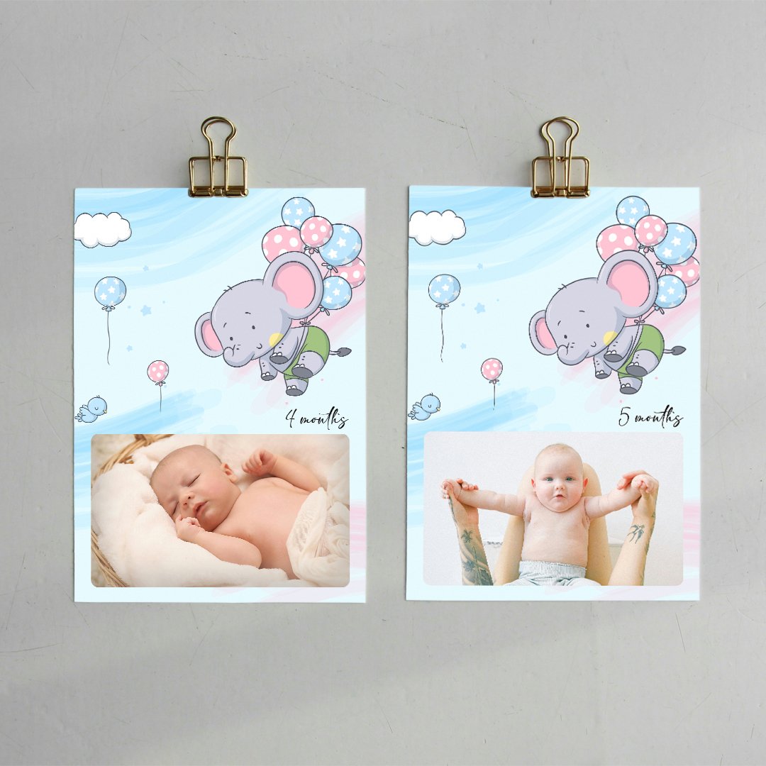 Personalized Birthday Bunting | Baby Shower or Birthday Banner with Child’s Photo - Image 2