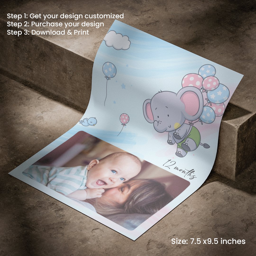 Personalized Birthday Bunting | Baby Shower or Birthday Banner with Child’s Photo - Image 5