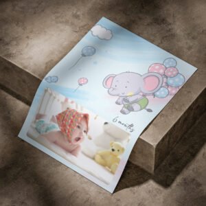 Personalized Birthday Bunting | Baby Shower or Birthday Banner with Child’s Photo